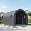10' x 19' Heavy Duty Carport, Portable Garage Car Canopy Tent Shelter with Reinforced Galvanized Frame, Dark Grey