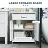 3-Piece Bathroom Furniture Set, Modern Bathroom Storage Cabinet with Drawers and Shelves, Tall and Small Floor Cabinets, Wall-mounted Medicine Cabinet, White