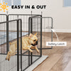 16 Panels Dog Playpen with Strap, Portable & DIY, for Medium Dogs, for Yard, RV, Camping, Garden, 31.5