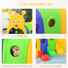 Qaba Caterpillar Design Tunnel for Kids to Crawl Through, for 3-6 Years, Multicoloured