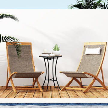 Mosaic Patio Table, Round Coffee Table with Metal Frame, Garden Furniture for Outdoor, Poolside, Yellow & Grey
