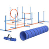 Dog Agility Training Equipment, 8PCS Dog Obstacle Course Starter Kit with Carrying Bag
