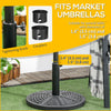 21 lbs Cement Round Market Umbrella Base Holder, 18