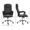 High Back Office Chair, Height Adjustable Computer Desk Chair with Swivel Wheels and Tilt Function, Charcoal Grey