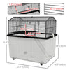 Hamster House Gerbil Habitat for Dwarf Hamster, Syrian Hamster with Wheels, Detachable Bottom - Black