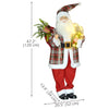 Life Size Singing and Dancing Santa Claus, Standing Animated Santa Claus with Posable Arms, Sack, Sound Activated