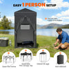 4 x 4 ft Compact Pop Up Canopy Tent, UPF 50+ Changing Room, Portable Instant Privacy Canopy with Mesh Window, Black