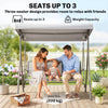 3 Seater Porch Swing Convertible Swing Chair Bed Cushioned