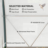 10'x6.6'x6.6' Upgraded Tunnel Greenhouse Green House with Mesh Door and Windows, 6 Plant Labels and Gloves, White