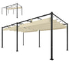 19' x 10' Pergola with Retractable Canopy, Patio Pergola with Sun Shade Shelter, UV50+, for Patio, Garden