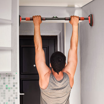 Soozier Pull Up Bar Doorway No Screws, Chin Up Bar with Level Metre, 37.8