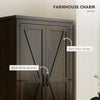 Farmhouse Kitchen Pantry Storage Cabinet, 64