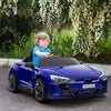 12V Audi RS e-tron GT Licensed Kids Ride on Car, Battery Powered Electric Car with Remote Control, Navy Blue
