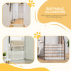 Extra Tall Dog Gate with Door, Pressure Fit, Auto Close, Double Locking for Doorways Hallways Stairs, 29