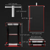 1100lbs Motorcycle Jack, Height Adjustable Motorcycle Scissor Lift Jack with Anti-Slip Wide Deck for Home Garage, Red