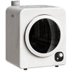 Compact Laundry Dryer, 1300W Portable Clothes Dryer with 4 Drying Modes, Stainless Steel Tub, White