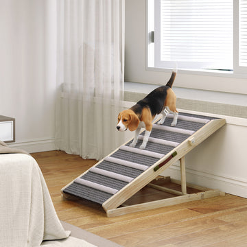Dog Ramp for Couch, Foldable Pet Ramp for Small to Large Dog, 4 Adjustable Height from 14