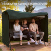 3-Seater Patio Swing Cover, Outdoor Garden Furniture Protection Hammock Glider Cover, 81