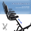 Soozier 3 in 1 Folding Exercise Bike, Foldable Stationary Bike with 8-Level Magnetic Resistance, Adjustable Seat, Black