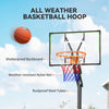 Soozier 4.1-8.5ft Adjustable Basketball Hoop with 33