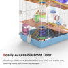 5 Tiers Hamster Cage Portable with Exercise Wheels Play Tube Water Bottle Dishes House Ladder for Gerbils, Green