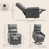 Lift Chair for Elderly, Power Chair Recliner with Remote Control, Side Pockets for Living Room