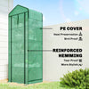 Mini Greenhouse with Screen Roof, Portable Small Greenhouse with Roll-Up Zipper Door, 27.6