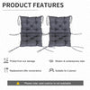 Patio Chair Cushions Set of 2, 39