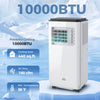 10,000 BTU Moible Air Conditioner 440 Sq. Ft., Dehumidifier Fan Auto Sleep with 24H Timer On/Off, Window Kit