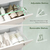 Narrow Shoe Cabinet with 4 Flip Drawers, Shoe Storage Cabinet with Adjustable Shelves, Holds 24–32 Pairs