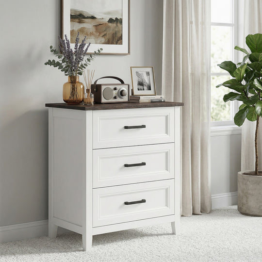Dresser for Bedroom with 3 Drawers Storage Chest of Drawers for Living Room, Closet, Laundry, Entryway
