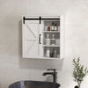 Bathroom Medicine Cabinet, Wall Cabinet with Sliding Door and Adjustable Shelf, 22.8
