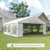 20' x 20' Heavy-duty Large Wedding Tent, Outdoor Carport Garage Party Tent, Patio Gazebo Canopy with Sidewall