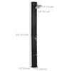 10.6 Gallons Solar Heated Shower with Free-Rotating Shower Head, Temperature Adjustment & Foot Shower