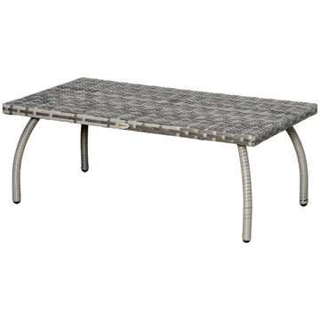 Rattan Coffee Table Outdoor Side Table, 35.4