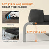 Elevated Dog Bed, Portable Raised Dog Cot with Breathable Mesh, Removable and Water-Resistant Bolsters, Black
