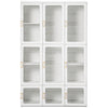 Portable Wardrobe Closet, Folding Bedroom Wardrobe, Clothes Storage Organizer with Cube Compartments, White