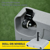 66 lb Heavy Duty Patio Umbrella Stand Filled Umbrella Holder Market Umbrella Base for Outdoor Garden Backyard Light Grey