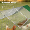 Metal Chicken Coop with UV-Resistant Cover for Rabbits, Ducks, Turtles, Guinea Pigs, 106