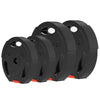 Soozier 1-Inch Weight Plates, Barbell Weights Set for Weightlifting and Strength Training, 2 x 11lbs + 2 x 5.5lbs