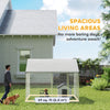 Heavy Duty Galvanized Steel Outdoor Dog Kennel with Waterproof Roof, Safety Lockable Latch System, 9.2' x 7.5' x 7.2'