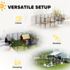 16 Panels Dog Playpen with Straps, Portable & DIY, for Large Dogs, for Yard, RV, Camping, Garden, 39