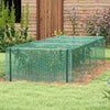 12' x 4' Plant Protection Cage with Zipper Roll-Up Door, Plant Protector from Animals with Galvanised Steel Frame