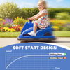 Qaba Bumper Car for Kids, 6V Battery Powered Bumping Car with 360 Degree Spin, Dual Motors, Music, for 3-8 Years, Blue