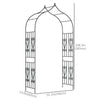 8.7FT Garden Arch Trellis, Outdoor Wedding Arbor for Ceremony with Scrollwork Design for Climbing Roses, Vines and Plants