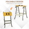 Foldable Work Bench w/ 4 Adjustable Clamps, Carpenter Saw Table