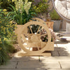 Wooden Wagon Planter Box, 3-Tier Raised Garden Bed, for Vegetables Flowers Herbs, 24