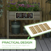 Elevated Planter Box with Legs and Storage Shelf, Raised Garden Bed, Elevated Wooden Planter Box, Green