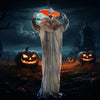 6' Life Size Orange Classic Clown Outdoor Halloween Decoration Animatronic, Sound and Motion Activated w/ Light Up Eyes