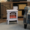Electric Fireplace Heater, Freestanding Fireplace Stove with Realistic Flame and Overheat Protection, 750W/1500W